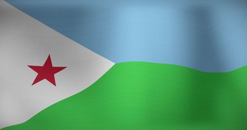 Waving Flag of Djibouti Symbolizing National Pride - Download Free Stock Images Pikwizard.com