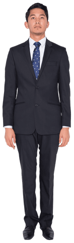 Transparent Full-Length Professional Businessman in Suit