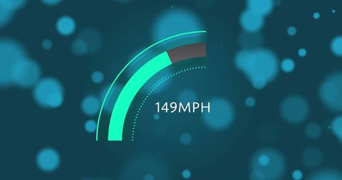 Futuristic Speedometer Interface with Technological Graphics - Download Free Stock Images Pikwizard.com