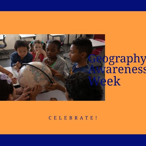 diverse students exploring globe for geography awareness week - Download Free Stock Templates Pikwizard.com
