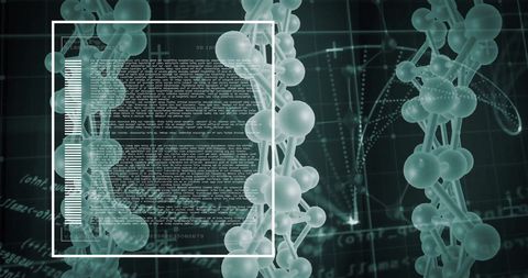 Molecular Structures Overlaying Digital Data Matrix - Download Free Stock Images Pikwizard.com