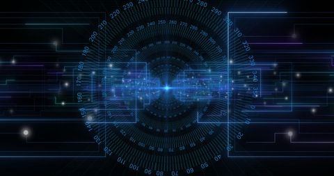 Futuristic Digital Data Processing with Cyber Network Flow - Download Free Stock Images Pikwizard.com