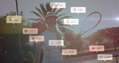 Tennis Player Tracking Success with Social Media Engagement