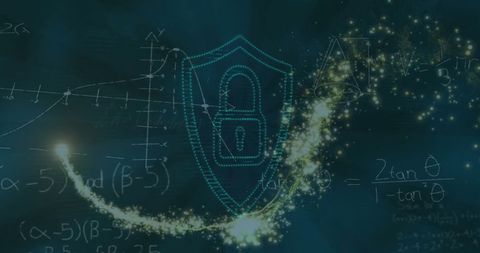 Data Security Unlocks Future with Mathematics and Connectivity - Download Free Stock Images Pikwizard.com
