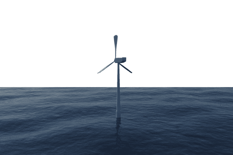 transparent wind turbine on ocean generating renewable energy - Download Free Stock Videos Pikwizard.com