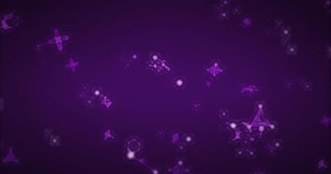 Glowing Purple Spots and Molecules on Dark Background - Download Free Stock Images Pikwizard.com