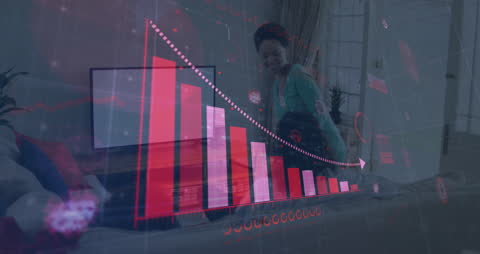 Financial Data Analytics Overlay with Professionals in Office