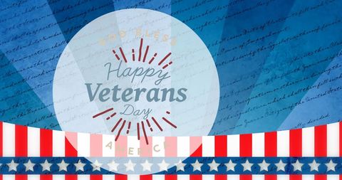 Happy Veterans Day Celebration with American Theme Background - Download Free Stock Images Pikwizard.com
