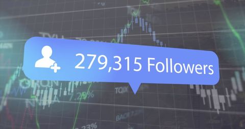 Social Media Growth with Financial Data Integration - Download Free Stock Images Pikwizard.com