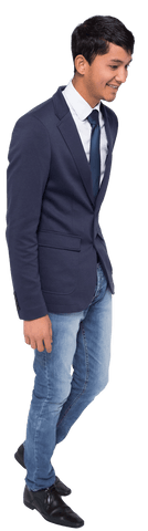 Happy Biracial Casual Businessman Smiling on Transparent Background - Download Free Stock Videos Pikwizard.com