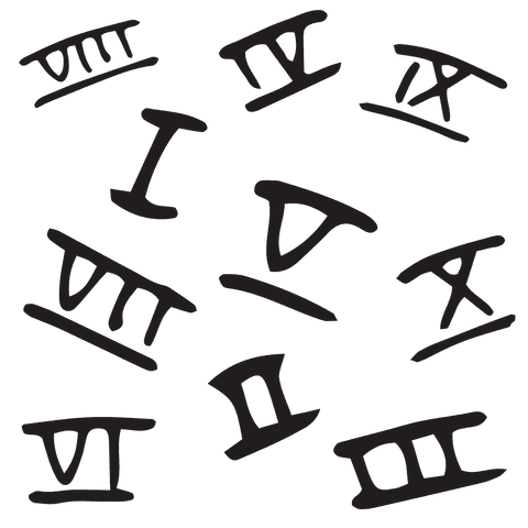handwritten roman numerals on transparent background isolated - Download Free Stock Videos Pikwizard.com