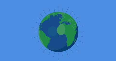 globe illustration against blue background - Download Free Stock Images Pikwizard.com