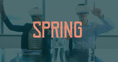 Virtual Reality Team Collaboration Concept in Spring
