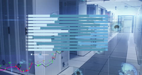 Financial Data Analysis in Modern Server Room