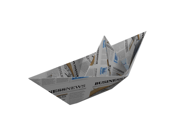 Transparent Paper Boat Made from Newspaper Articles - Download Free Stock Videos Pikwizard.com