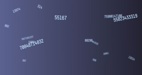 Dynamic Streaming Numbers in Vast Grey Digital Space - Download Free Stock Images Pikwizard.com
