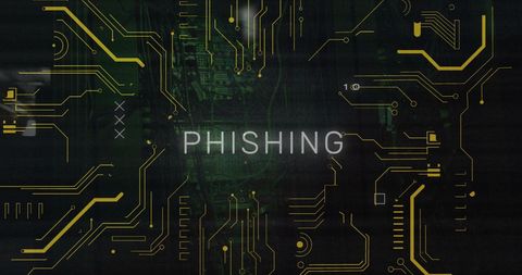 Phishing Alert Concept with Circuit Board Theme - Download Free Stock Images Pikwizard.com