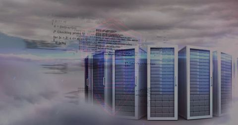 cloud computing and data processing server conceptual background - Download Free Stock Images Pikwizard.com