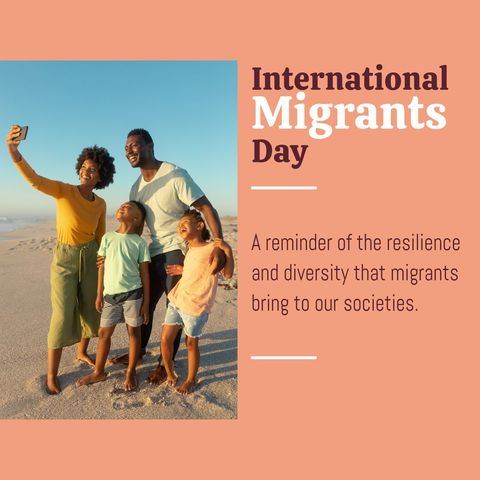 Celebrating International Migrants Day with Family on Beach