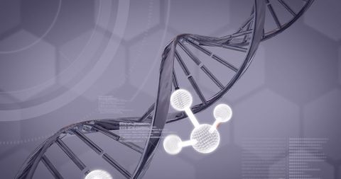 Digital DNA Strand & Molecule Illustration for Genetic Research - Download Free Stock Images Pikwizard.com