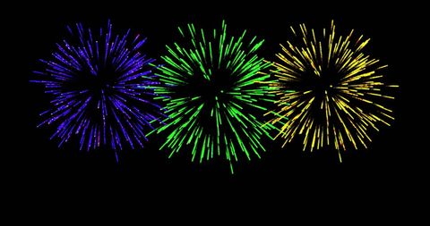 Colorful Fireworks Exploding in Night Sky Celebration - Download Free Stock Images Pikwizard.com