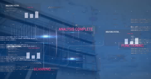 Futuristic Financial Data and Analytics Overlay
