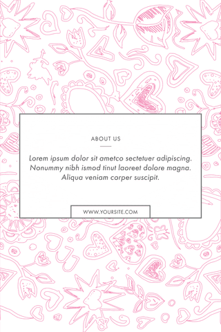 pink illustrative card design with transparent text space - Download Free Stock Videos Pikwizard.com