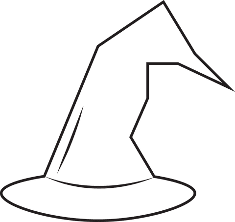 wizard hat illustration on transparent background - Download Free Stock Videos Pikwizard.com