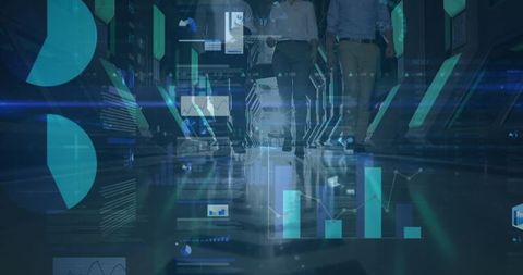 Financial Data Processing Team in Digital Workspace - Download Free Stock Images Pikwizard.com