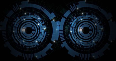 Futuristic Digital Interface Showing Advanced Data Processing - Download Free Stock Images Pikwizard.com