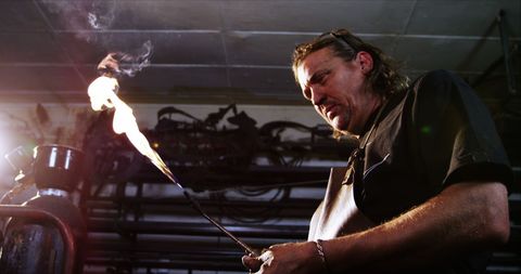 Skilled Craftsman Using Welding Torch in Industrial Workshop - Download Free Stock Images Pikwizard.com