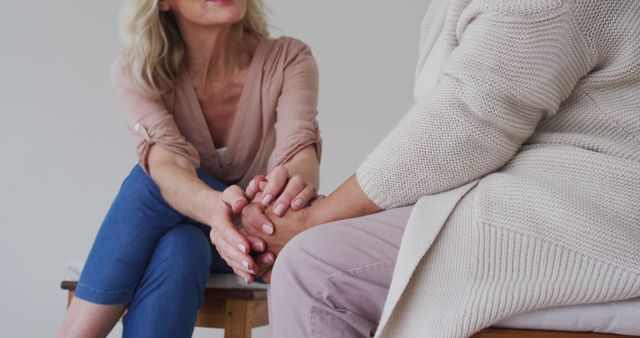 Compassionate Counselor Consoling Client During Therapy Session - Download Free Stock Images Pikwizard.com