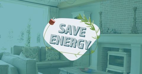 Save Energy Digital Interface on Stylish Modern Living Room