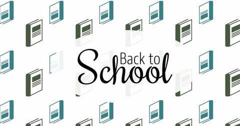 Back to School Graphics with School Books and Text - Download Free Stock Images Pikwizard.com