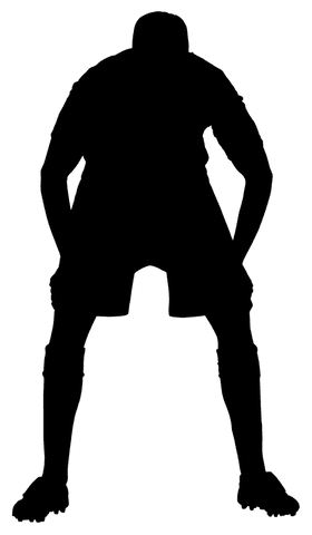 Silhouette of Football Player Leaning in Transparent Background - Download Free Stock Videos Pikwizard.com