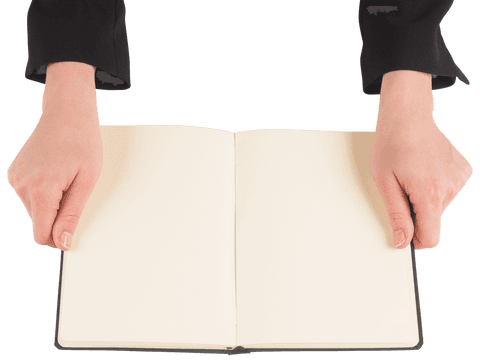 Hands Holding Open Transparent Book on White Background - Download Free Stock Videos Pikwizard.com