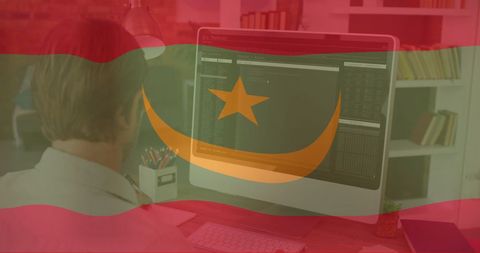 Entrepreneurship Merging with Mauritanian Symbolism - Download Free Stock Images Pikwizard.com