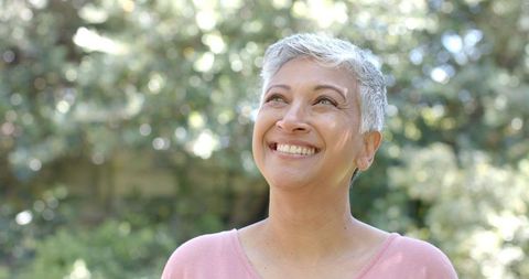 Joyful Senior Woman Enjoying Sunny Day Outdoors - Download Free Stock Images Pikwizard.com