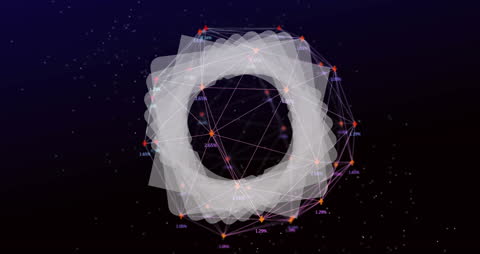 Futuristic Digital Network Connection Illustration