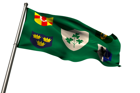 IRFU Flag with Transparent Background and Dynamic Movement - Download Free Stock Videos Pikwizard.com