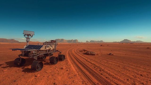 Autonomous Rover Exploring Martian Landscape