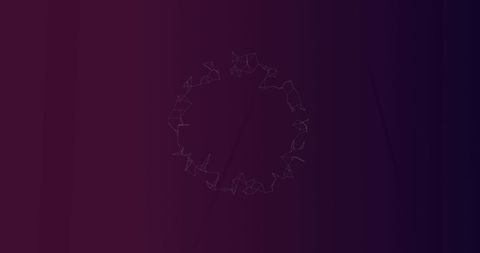 Neon purple network with spinning connections