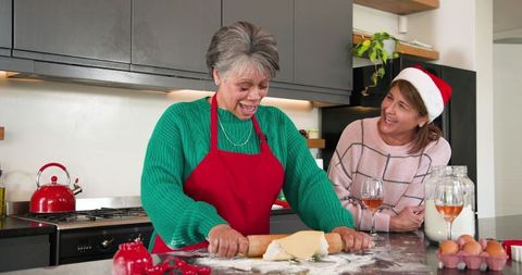 Joyful Holiday Baking with Mother and Daughter