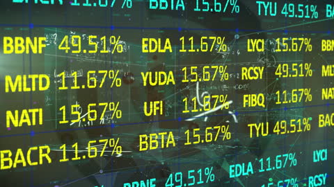 Digital Display of Stock Market Data and Mathematical Equations
