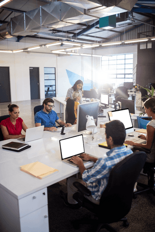 transparent office workspace with diverse teams collaborating - Download Free Stock Videos Pikwizard.com