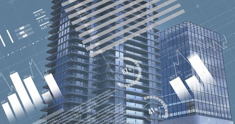 Smart Data Analysis Over Cityscape Skyline Visualization Concept - Download Free Stock Images Pikwizard.com