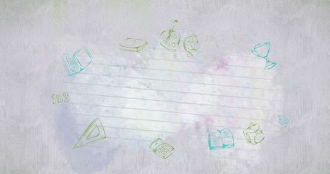 Graduation Caps and School Symbols with Soft Pastel Background - Download Free Stock Images Pikwizard.com