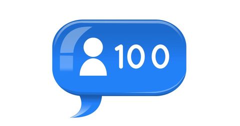 Growing Social Media Connections Symbolized by Notification Bubble