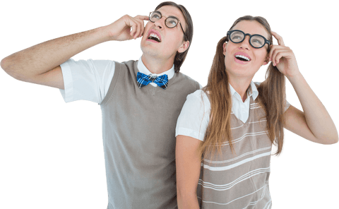 transparent hipsters looking confused and curious - Download Free Stock Videos Pikwizard.com