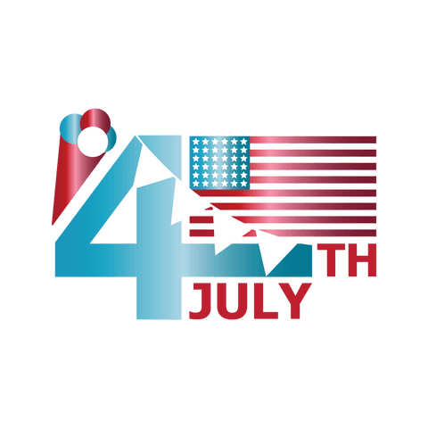 4th july graphic with american flag and bunting transparent background - Download Free Stock Videos Pikwizard.com